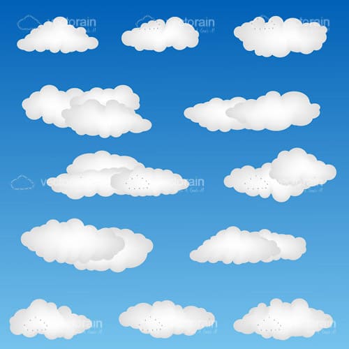 Blue Sky and Clouds Background